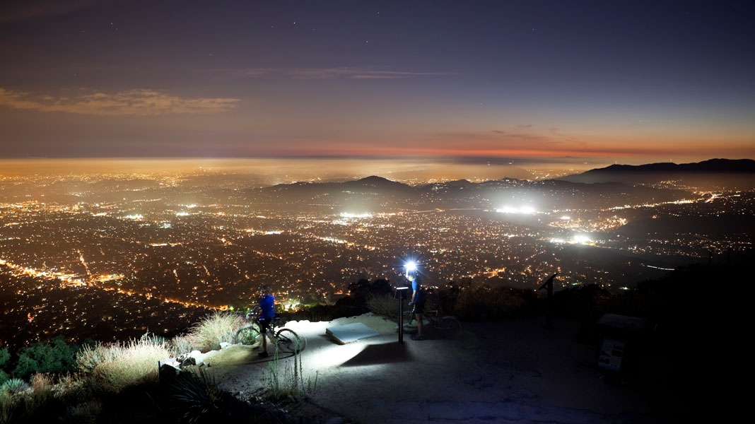 Image from Altadena hills at night